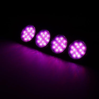 Lot de 4 RGBW Neon LED avant feux de calandre avec sans fil RF télécommande, Smartphone commande Bluetooth APP pour 2007–2017