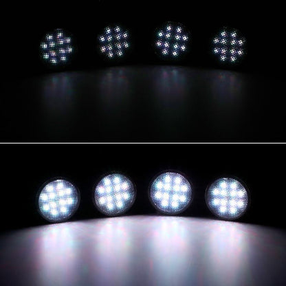 Lot de 4 RGBW Neon LED avant feux de calandre avec sans fil RF télécommande, Smartphone commande Bluetooth APP pour 2007–2017