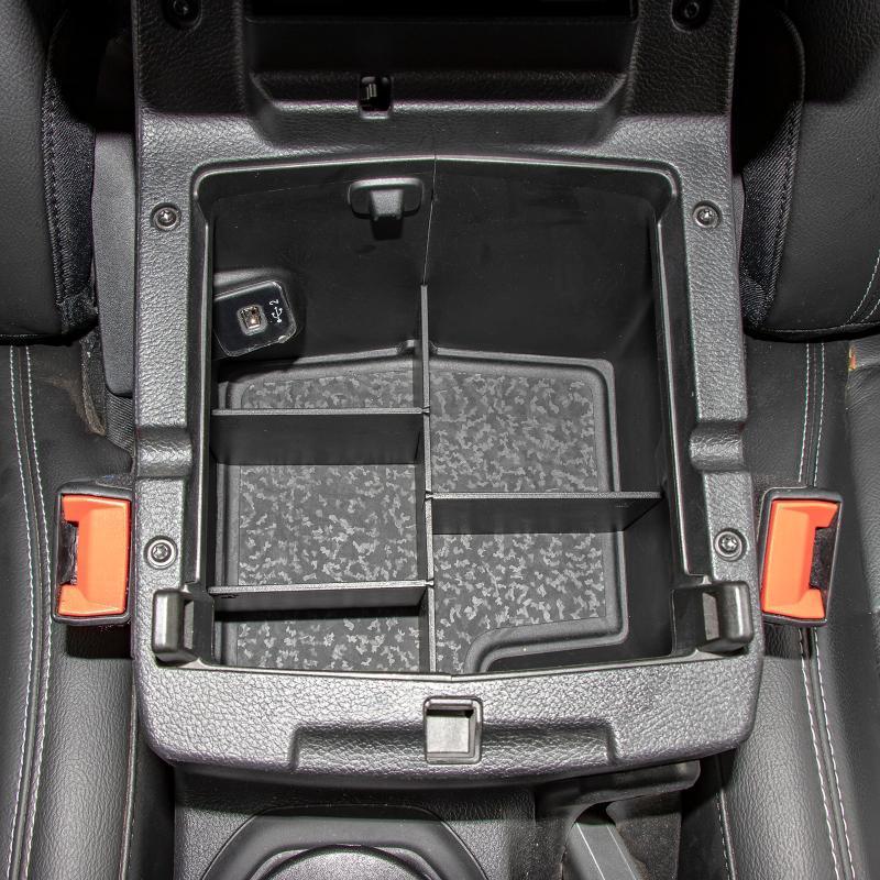 noir Center Console Organizer Armrest Box Partition Fit pour Jeep Wrangler JL 2018-2022 – vue 2