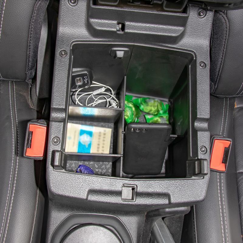noir Center Console Organizer Armrest Box Partition Fit pour Jeep Wrangler JL 2018-2022 – vue 5