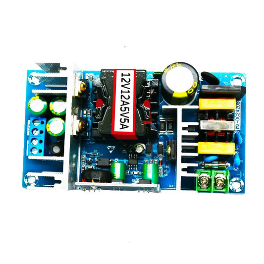 Module de carte d'alimentation à double canal isolé AC-DC, alimentation de commutation 12V12 A / 5V5 A – vue principale