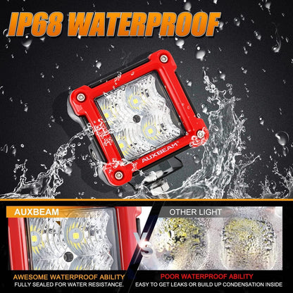 3″ 40 W Spot/faisceau large projecteurs LED compacts + universel LED feux de travail supports de montage – vue 7 – NOVADOMIO