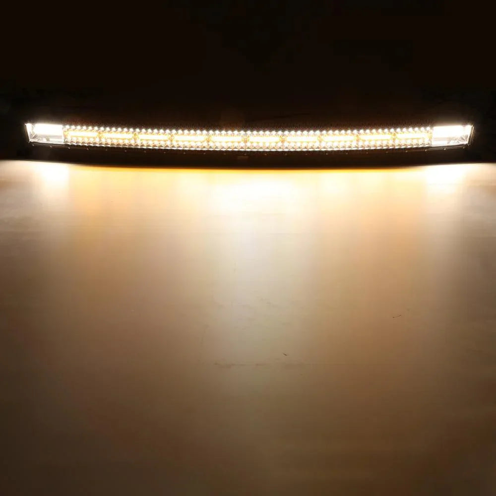 50 Inch 6 Modes blanc&orange Curved Off Road Barres LED – vue 12