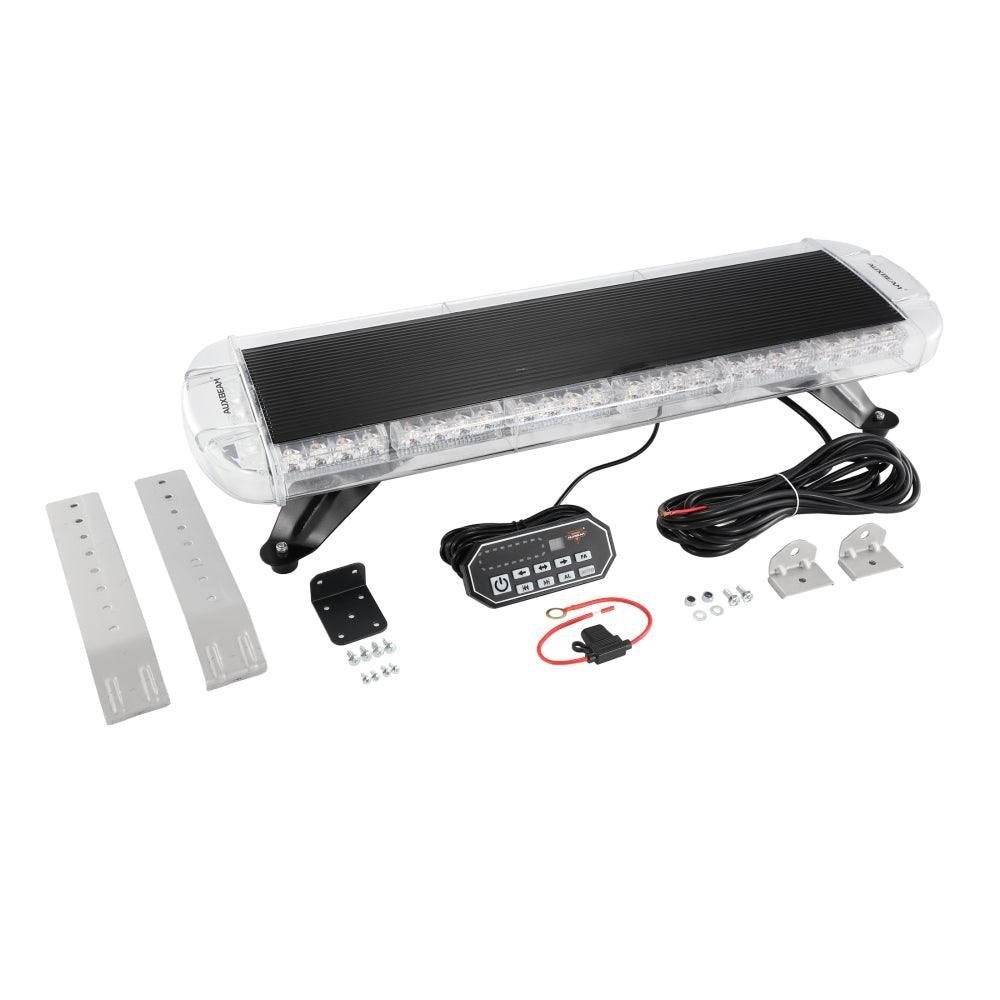31.5" Rooftop Strobe Flashing Barres lumineuses avec Mounting Brackets 20 Flashing Modes Emergency Safety Warning Caution Be…