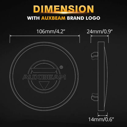 4″ rond Projecteurs LED compacts cache de protection noir – vue 7 – NOVADOMIO