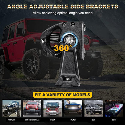 42″ 5D série Barres LED & automobile Roof pare-brise Barres LED support de montage pour 2014–2019 Can-Am Commander 1000 800