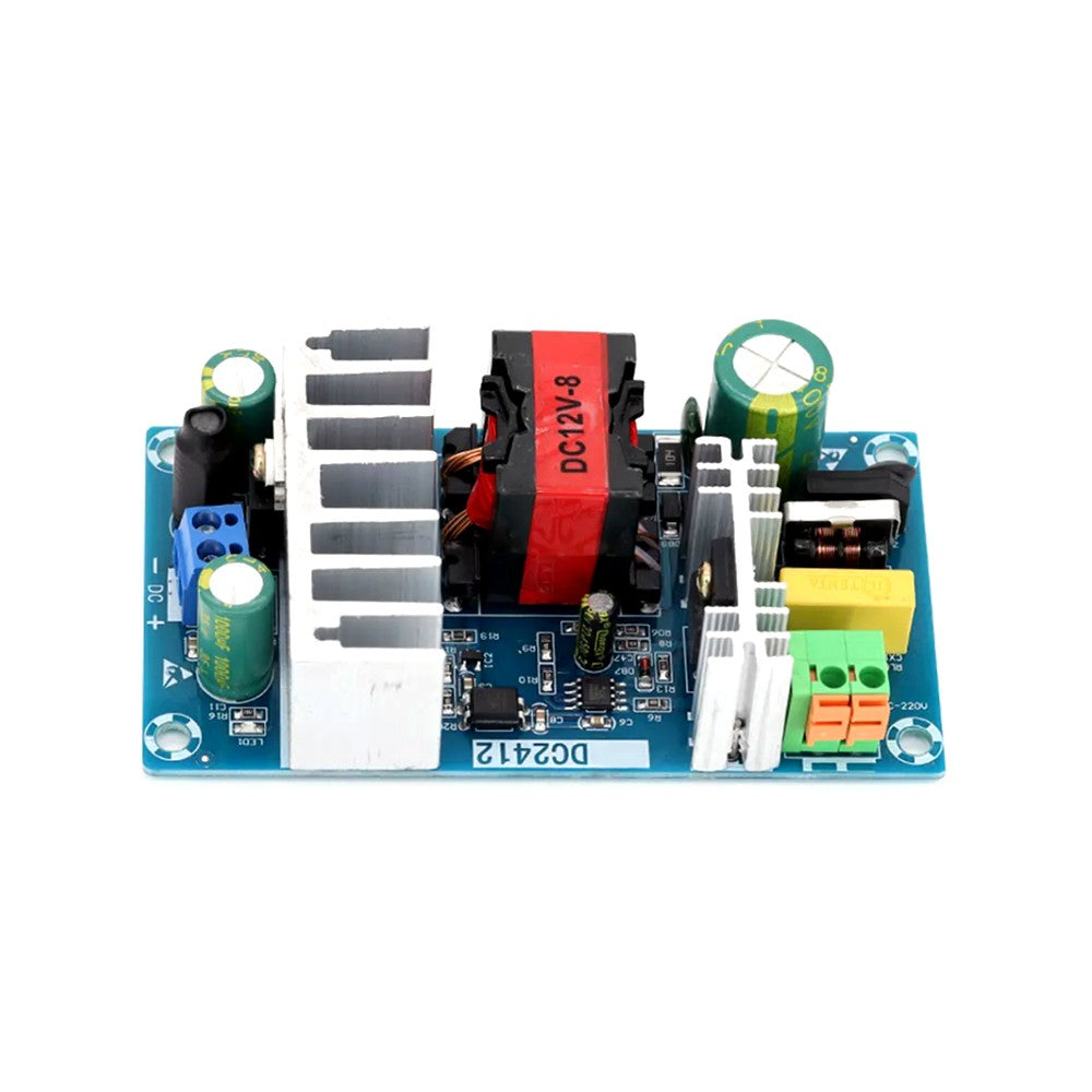 Alimentation à découpage 100 W 12 V 8 A AC à DC, carte nue – module de commutation d'alimentation AC-DC – vue principale