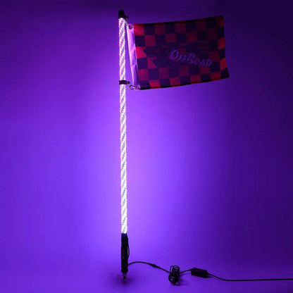 4FT RGB LED fouets LED & RGB LED éclairages de soubassement kit avec commande Bluetooth – vue 15 – NOVADOMIO