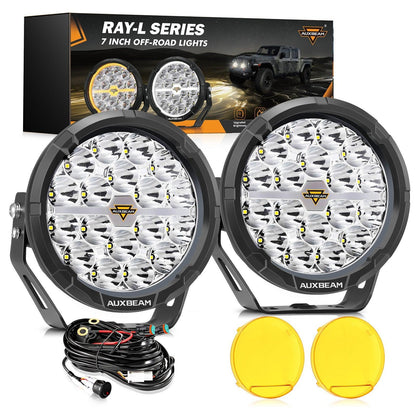 RAY-L série | 7 pouces 240W 25800LM Dual DRL Offroad Projecteurs LED longue portée – vue 10 – NOVADOMIO