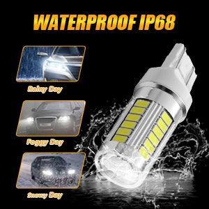 T20 7443 7440 LED recul/clignotant/Brake Tail Light 20W 4000LM 6500K blanc 33LED série – 2 ampoules – vue 8 – NOVADOMIO