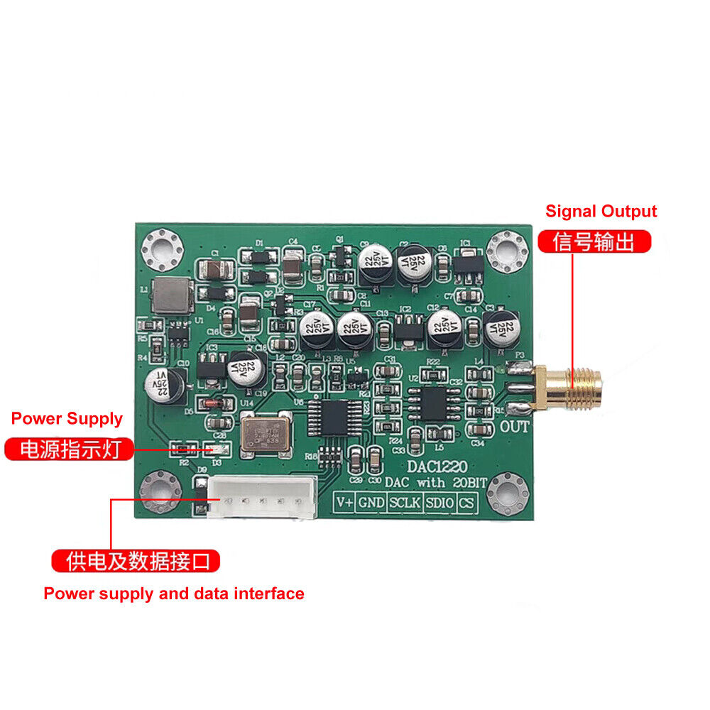 Module d'acquisition de données DAC1220, module de tension réglable ± 10 V, 20 bits, 16 bits – vue 2