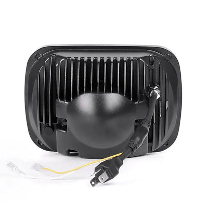 7×6″ optique scellée phares LED avec feux de route/croisement & orange clignotant blanc DRL pour Jeep Wrangler YJ 1987–1995