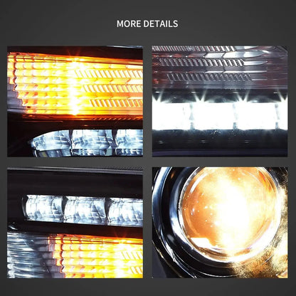 LED bloc optique avant projecteur double faisceau 2011-UP Chrysler – vue 4 – NOVADOMIO