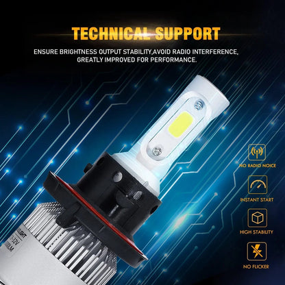 H13/9008 Ampoules de phare LED 72 W 8 000 lm S2 série haute luminosité COB 6 500 K blanc froid – 2 ampoules – vue 7