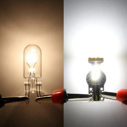 168 2825W5W T10 LED intérieur ampoules 1.5 W 300% plus lumineux 6 500 K blanc – 10 ampoules – vue 3 – NOVADOMIO