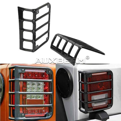 Lot de 2 acier éclairage feu de recul protection pour 07-15 Jeep Wrangler – NOVADOMIO