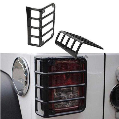 Lot de 2 acier éclairage feu de recul protection pour 07-15 Jeep Wrangler – vue 2 – NOVADOMIO