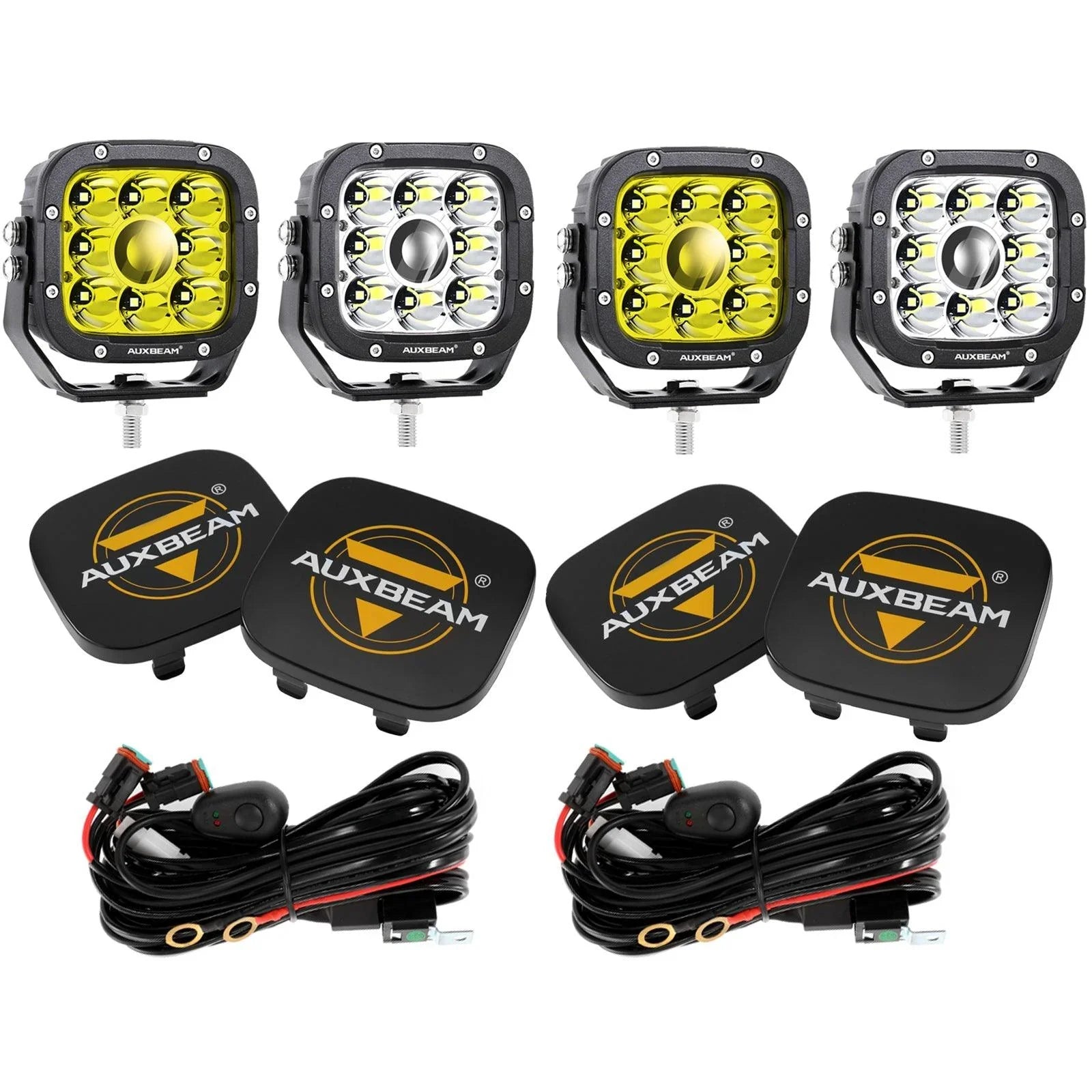 5 Inch 110W blanc/orange Spot Light LED Driving Lights pour Dodge Ram 1500/2500/3500 – vue 28