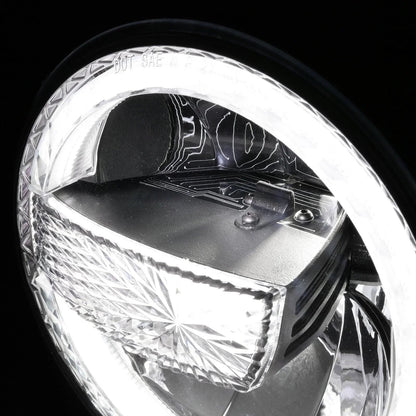 Lot de 2 7″ 90 W homologation DOT phares LED avec anneau Halo DRL & High feux de croisement pour Jeep Wrangler JK TJ LJ CJ