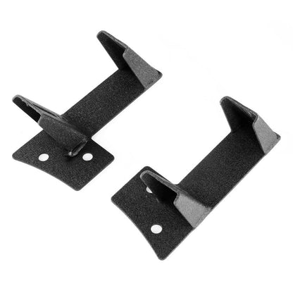 2 pièces noir Dual montant A supports inférieurs sur charnière de pare-brise Projecteurs LED compacts pour 2007–2017 Jeep