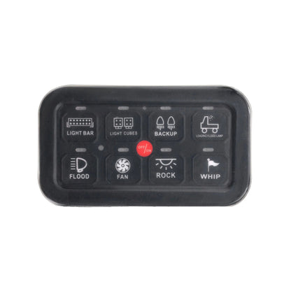 Waterproof cache en silicone pour 8 voies panneau de commande – vue 2 – NOVADOMIO