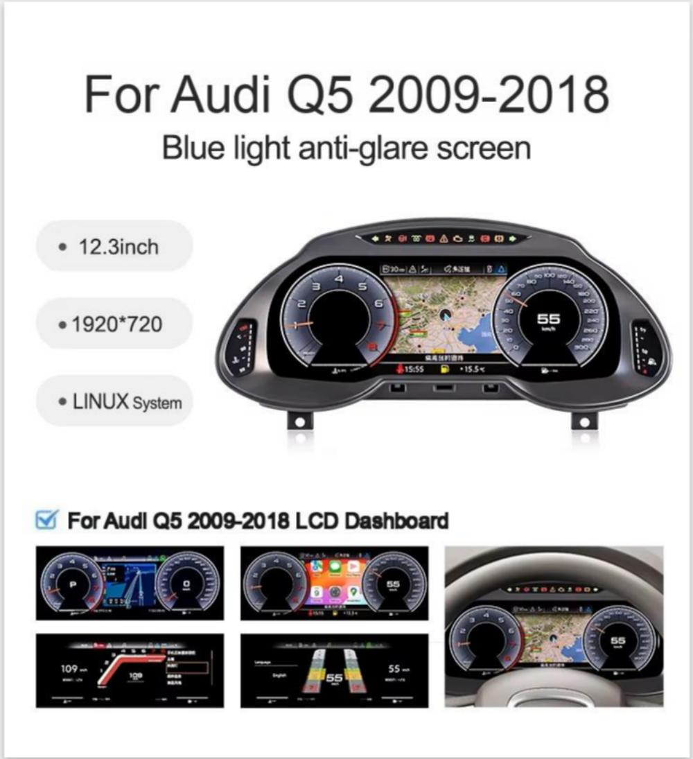 Virtual Cockpit Audi Q5 2009-2018 LCD 12,3″ – NOVADOMIO