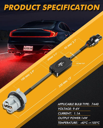 7440 C8-Model Decoder anti-scintillement CAN-bus décodeur avec résistance anti-hyperclignotement clignotant Blink éclairage