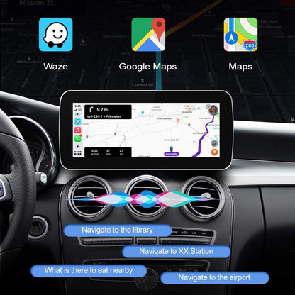 Autoradio GPS Andream CarPlay – Mercedes E-Class GLE GLC GLK NTG4.0 NTG4.5 – vue 3 – NOVADOMIO