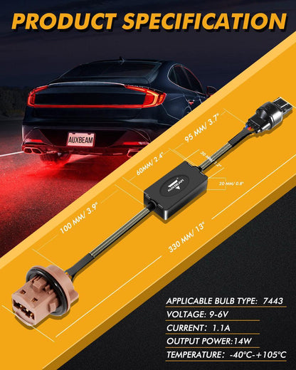 7443 C8-Model Decoder anti-scintillement CAN-bus décodeur avec résistance anti-hyperclignotement clignotant Blink éclairage