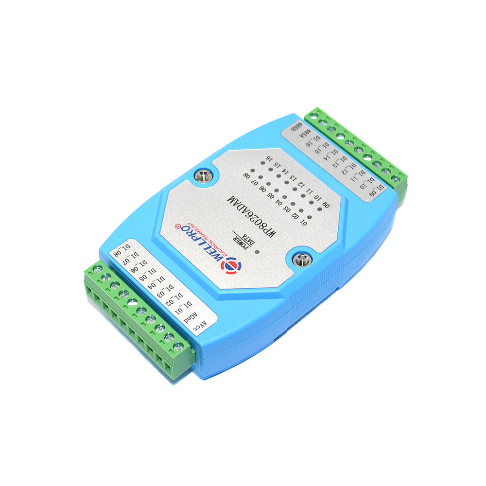 Module de commutation de module d'entrée numérique isolé 16 canaux DI MODBUS – vue principale