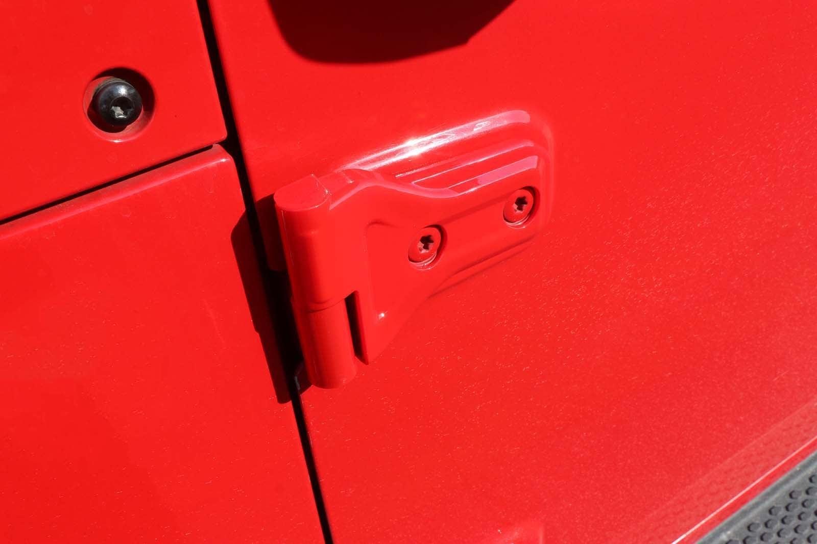 (8pcs/set) Door Hinge Shell pour Jeep Wrangler JL 2018-2022 (noir/ rouge/ Silver) – vue 3