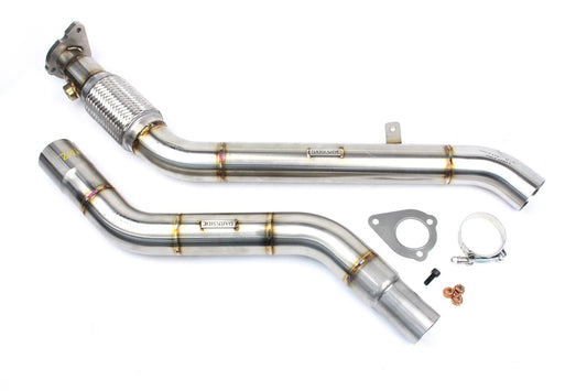 Darkside 2.5 downpipe inox suppression FAP et catalyseur pour 1.9 8V 2.0 16V Audi A4 B7 – Darkside Developments