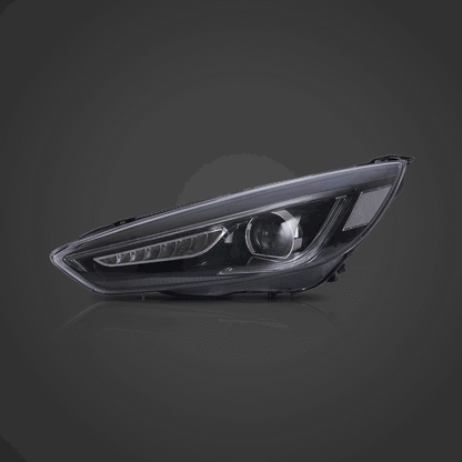 LED bloc optique avant projecteur double faisceau noir pour 2015–2018 Ford Focus 3th Gen Mark III Facelift – vue 8