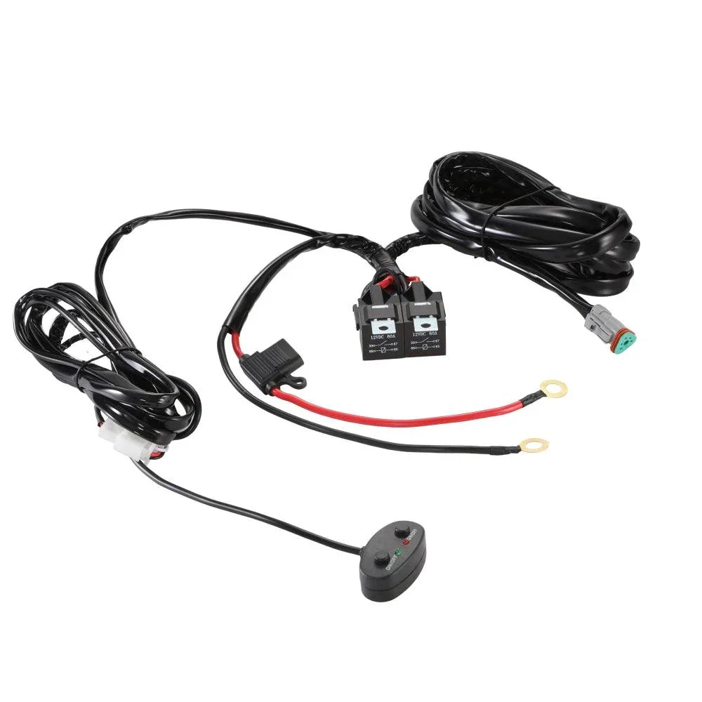 8-Projecteurs LED compacts Power Wiring Harness Kit avec 3 PIN DT Plug – vue 3