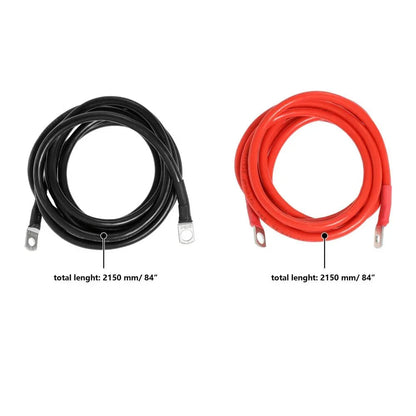 7FT 7AWG Battery Cables Tinned Copper Ring Terminal Lugs Battery Wires – vue 6 – NOVADOMIO