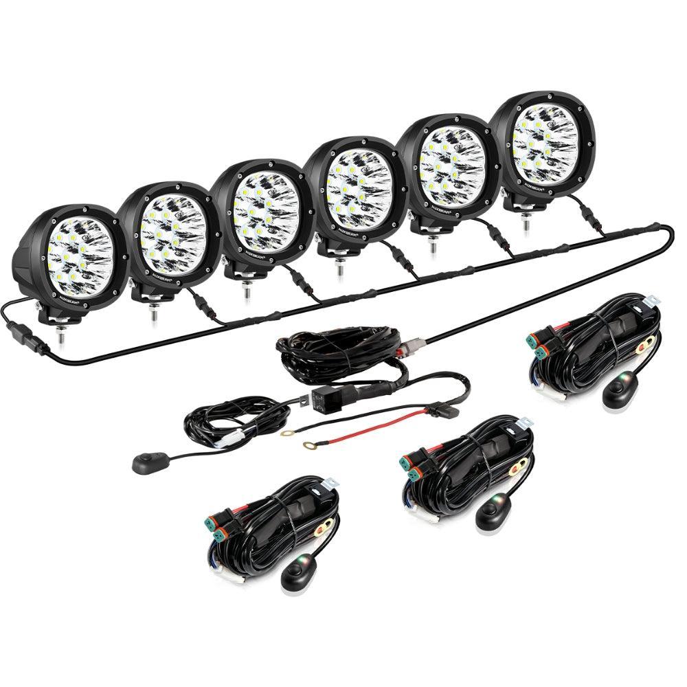 P4 série | 4 Inch 90W Round LED Driving Lights Spot blanc Pod Lights – vue 14