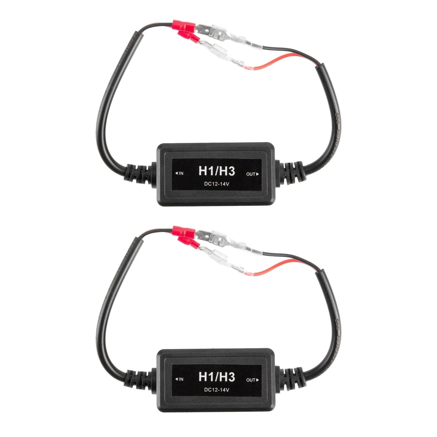 H1/H3 C10-Model Enhanced Ampoules de phare LED Canbus Decoder Anti-flicker Hyper Flash No Warning Harness Resistor Conversio…