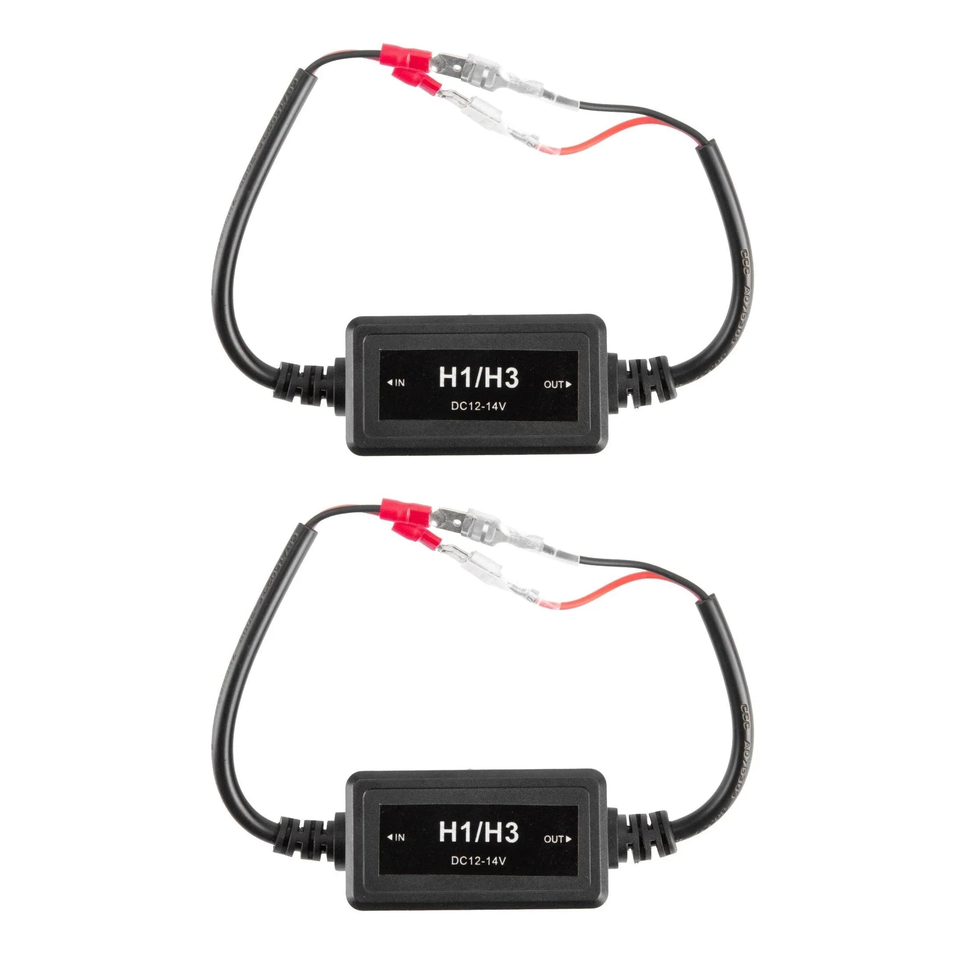 H1/H3 C10-Model Enhanced Ampoules de phare LED Canbus Decoder Anti-flicker Hyper Flash No Warning Harness Resistor Conversio…
