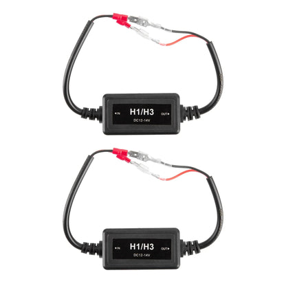 H1/H3 C10-Model Enhanced Ampoules de phare LED CAN-bus Decoder anti-scintillement Hyper Flash No Warning Harness Resistor