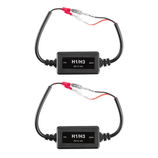 H1/H3 C10-Model Enhanced Ampoules de phare LED Canbus Decoder Anti-flicker Hyper Flash No Warning Harness Resistor Conversio…