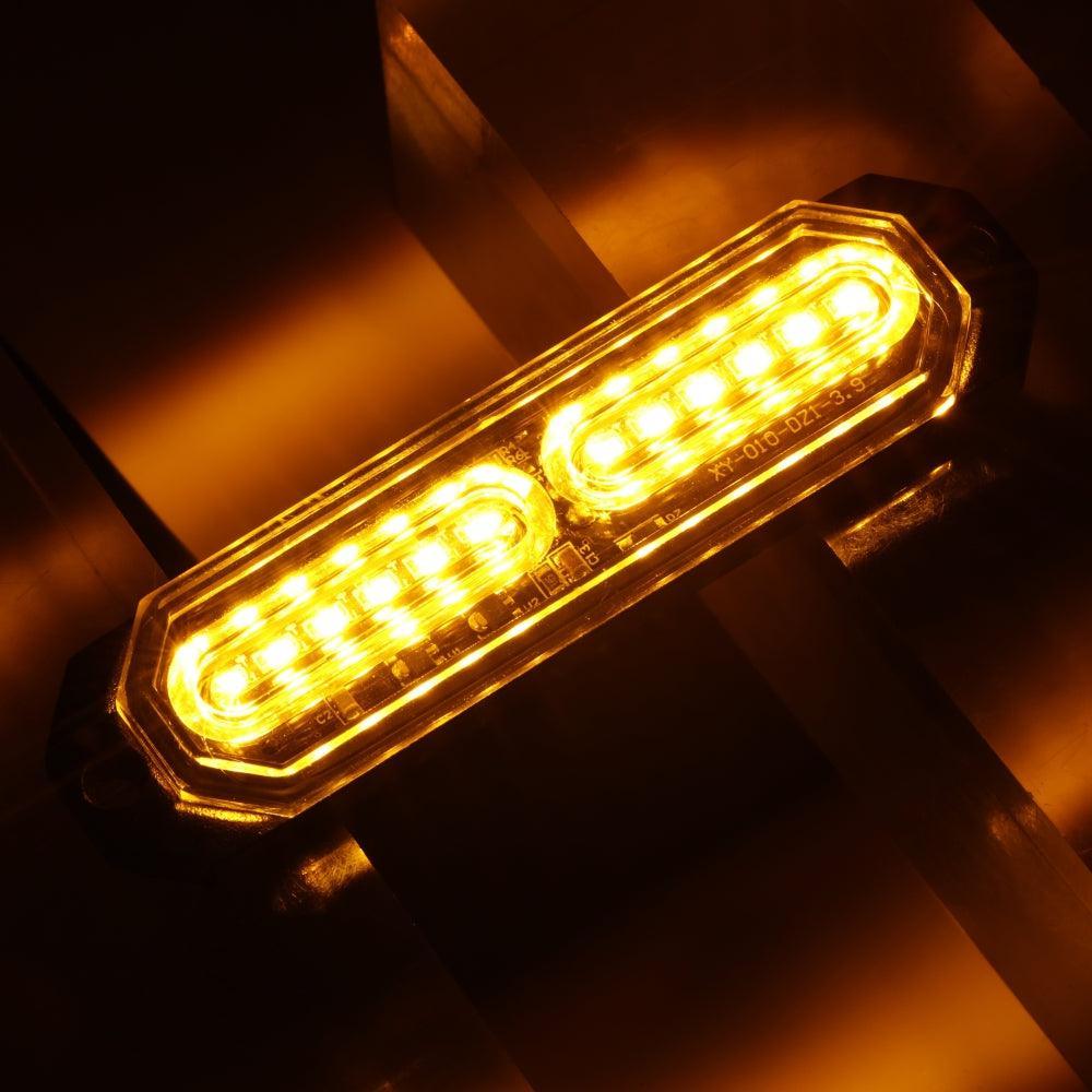 (4PSC/SET) 12LED Emergency Surface Mount Grill feu à éclats pour Trucks Vehicles ATV RV Cars Van – vue 9