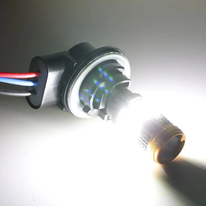 T20 7443 7440 Ampoules LED pour recul, clignotants, stop et feux arrière 56 W 600% haute luminosité sans erreur CAN-bus 6 500