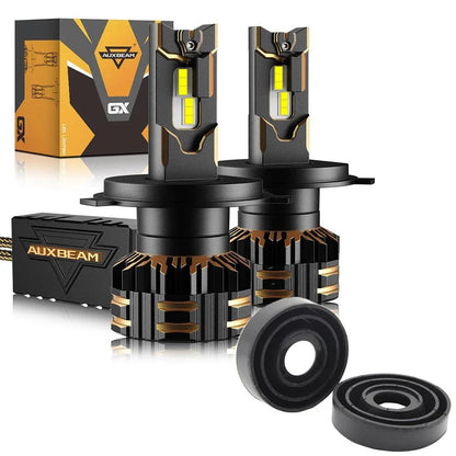 H4/9003 Ampoules de phare LED 120W 25000LM GX série Brightest 6500K blanc froid – 2 ampoules – vue 13 – NOVADOMIO