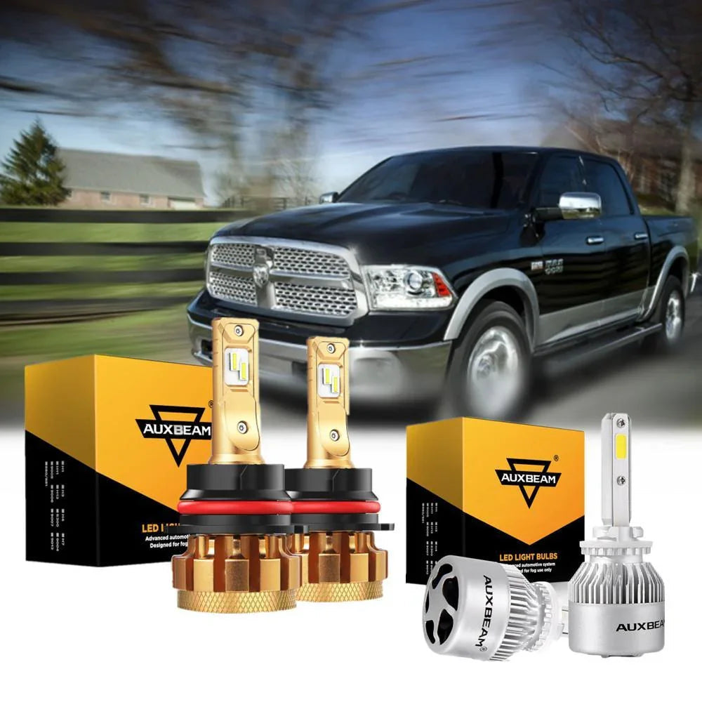 pour 2000-2001 Dodge Ram 1500(avec 2 headlamps) F-16 Plus série Built-in Canbus Automotive Grade 14000LM Ampoules LED High L…