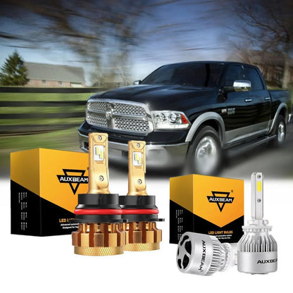 Kit d’ampoules LED feux de route/croisement F-16 Plus série CAN-bus intégré 14 000 lm pour Dodge Ram 1500 (avec 2 phares)