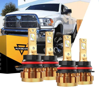 Kit d’ampoules LED feux de route/croisement F-16 Plus série CAN-bus intégré 14 000 lm pour Dodge Ram 3500 (avec 4 phares)