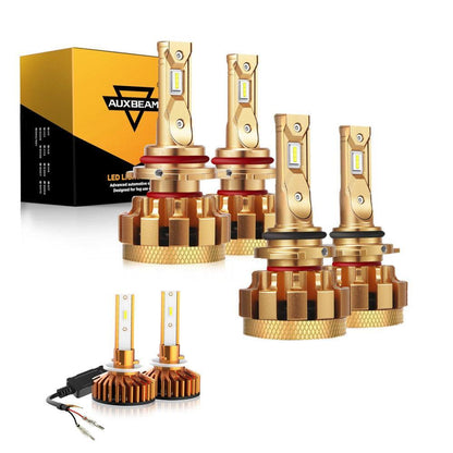 Kit d’ampoules LED feux de route/croisement F-16 Plus série CAN-bus intégré 14 000 lm pour GMC Sierra 1500 HD 2001–2002 – vue