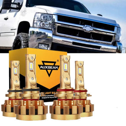 Kit d’ampoules LED feux de route/croisement F-16 Plus série CAN-bus intégré 14 000 lm pour Chevrolet Silverado 2500 HD