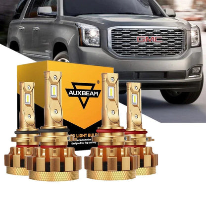 Kit d’ampoules LED feux de route/croisement F-16 Plus série CAN-bus intégré 14 000 lm pour GMC Yukon XL 1500 (SLE) 2002–2006