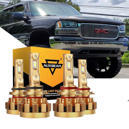 Kit d’ampoules LED feux de route/croisement F-16 Plus série CAN-bus intégré 14 000 lm pour GMC Yukon XL 2500 2000–2006 – vue